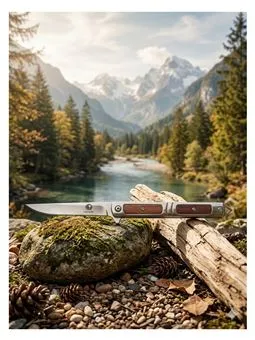 İnce Beyefendi Kahve Renk Gümüş Outdoor Cakı 21CM