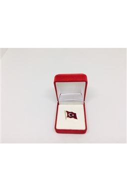 Dalgalı Türk Bayrağı Yaka Rozeti