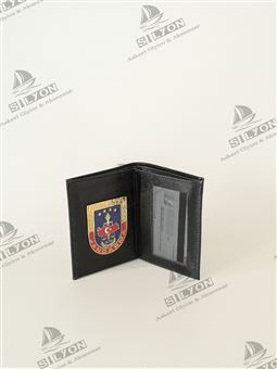 Jandarma-2 Metal Rozetli Klasik Deri Cüzdan