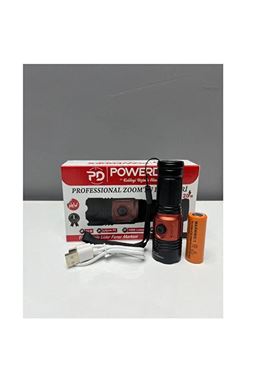 Pd-5007 Profesyonel Şarjlı 20w 1000 Lümen Asker Polis El Feneri