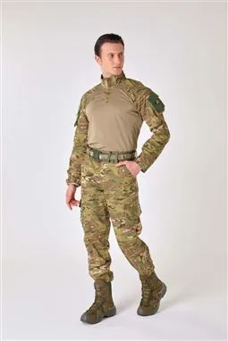 multicam taktik kamuflaj pantolon kumaş dokusu detayı
