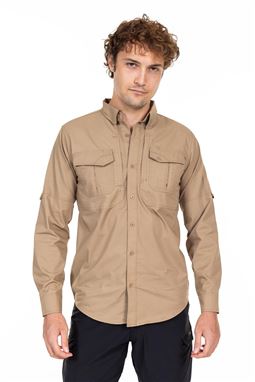 Akıncılar 4 Mevsim Siyah Bej  Taktik Gömlek