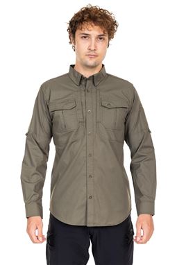 Akıncılar 4 Mevsim Haki Renk Taktik Gömlek