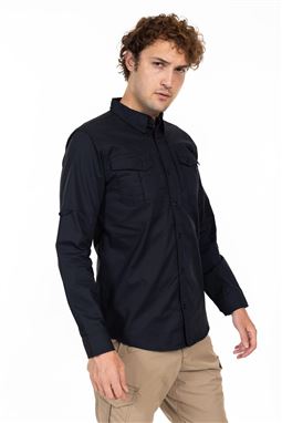 Akıncılar 4 Mevsim Siyah Renk Taktik Gömlek