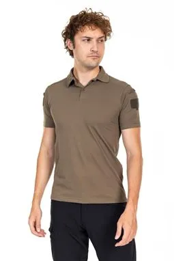 Akıncılar Polo Yaka Kısa Kollu Taktik T-Shirt Haki