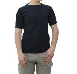 Akıncılar Bisiklet Yaka Kısa Kollu Taktik T-Shirt-Siyah