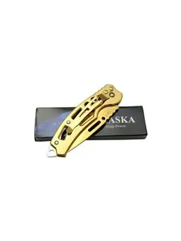alaska mini çakı gold renk kapalı görünüm