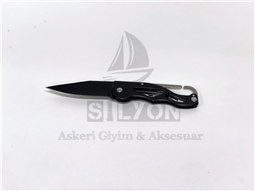 Metal Mini Çakı / Bıçak Siyah Renk