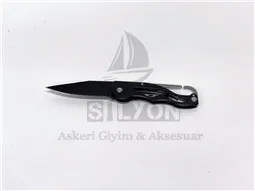 Metal Mini Çakı / Bıçak Siyah Renk