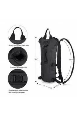 çöl sarısı bej camelbag askeri su taşıma çantası suluk 2.5 litre kullanım görünümü