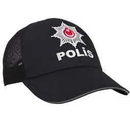 Lacivert polis kepi yan görünüm