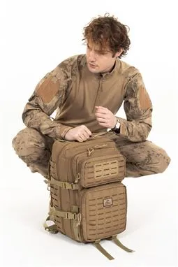 çöl sarısı bej tactical cordura sırt çantası 55 litre sırt taşıma sistemi detayı