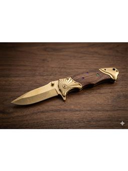 Gold Kamp Çakısı Ahşap Saplı