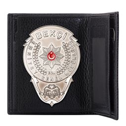 Bekçi Rozetli Cüzdan Gümüş Renk