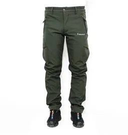 haki softshell su geçirmez kargo taktik pantolon kumaş ve dokuma detayı