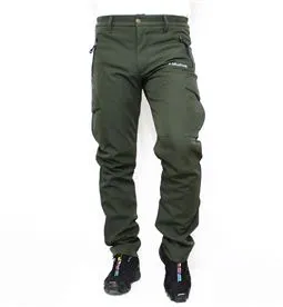haki softshell su geçirmez kargo taktik pantolon kargo cep detayı