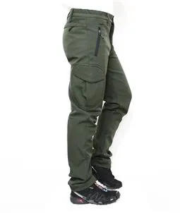 haki softshell su geçirmez kargo taktik pantolon bel ve kemer detayı