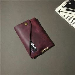 Hakiki Deri Bordo Cüzdan