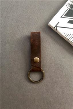 Hakiki Deri Crazy Taba Anahtarlık