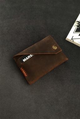 Hakiki Deri Crazy Taba Cüzdan