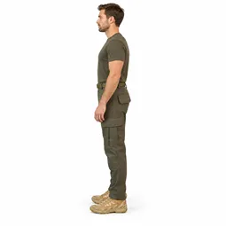 haki su gecirmez softshell pantolon yan