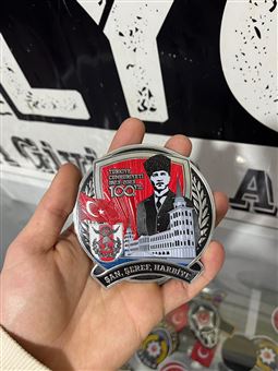 Şan Şeref Harbiye Yazılı Atatürk Peç