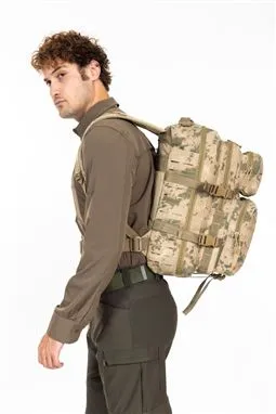 jandarma kamuflaj tactical cordura sırt çantası 55 litre MOLLE sistemi detayı