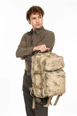 jandarma kamuflaj tactical cordura sırt çantası 55 litre Cordura yırtılmaz kumaş detayı