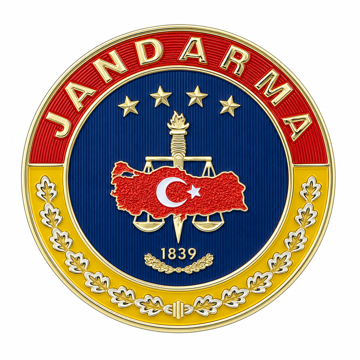 Jandarma Asayiş 3D Arma