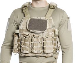 Jandarma Çöl Kamuflaj Hücum Yeleği Göbek Üstü