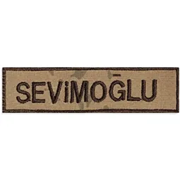 Jandarma Komando Çöl Kamuflaj İsimlik
