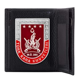 Kara Kuvvetleri Metal Rozetli Cüzdan