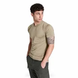 Microfiber Kısa Kol Termal Tişört Çöl Sarısı (Bej) Renk