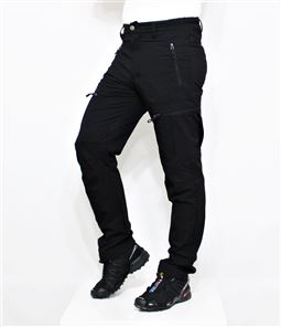 Yazlık Taktik Likralı Outdoor Trekking Pantolon Siyah Renk