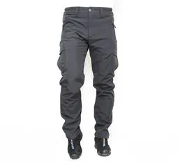 gri softshell su geçirmez kargo taktik pantolon kumaş ve dokuma detayı