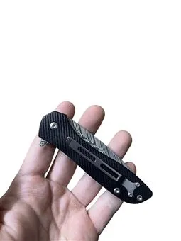 Obsidyen Edge çakı sap detayı