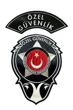 Özel Güvenlik Göğüs Arması ve Kol Arması Seti 3D Yeni Tip
