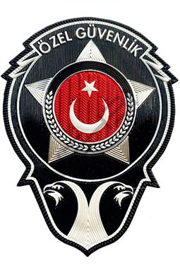 Özel Güvenlik Göğüs Arması 3D Yeni Tip