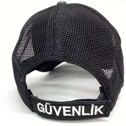 Özel güvenlik şapkası arka cırt ayar detayı