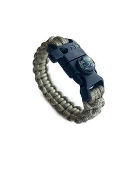 Paracord Bileklik 5 Fonksiyonlu Bej Renk