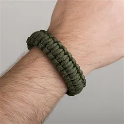 haki paracord bileklik 5 fonksiyonlu kullanım görünümü