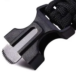 bej paracord bileklik 5 fonksiyonlu detay görünüm