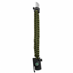 Haki Paracord Bileklik Açık Görünüm