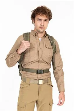 tsk piyade kamuflaj tactical cordura sırt çantası 55 litre yan cep detayı