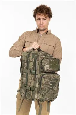 tsk piyade kamuflaj tactical cordura sırt çantası 55 litre Cordura yırtılmaz kumaş detayı