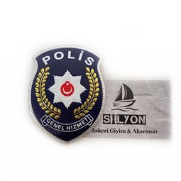 Polis Genel Hizmet Kol Arması 3D Lacivert