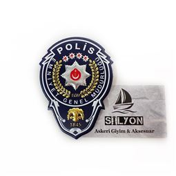 Polis Göğüs Arması 3D Lacivert Renk