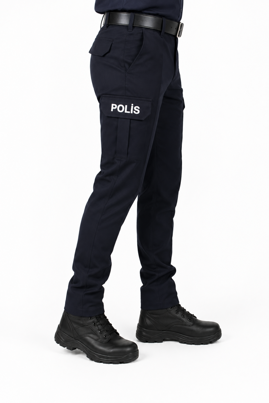 Likralı polis pantolonu çapraz görünüm