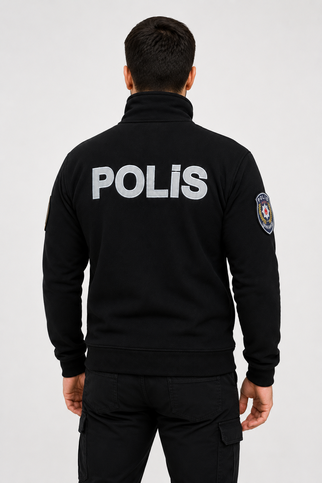 Polis polar arka görünüm reflektörlü POLİS yazısı