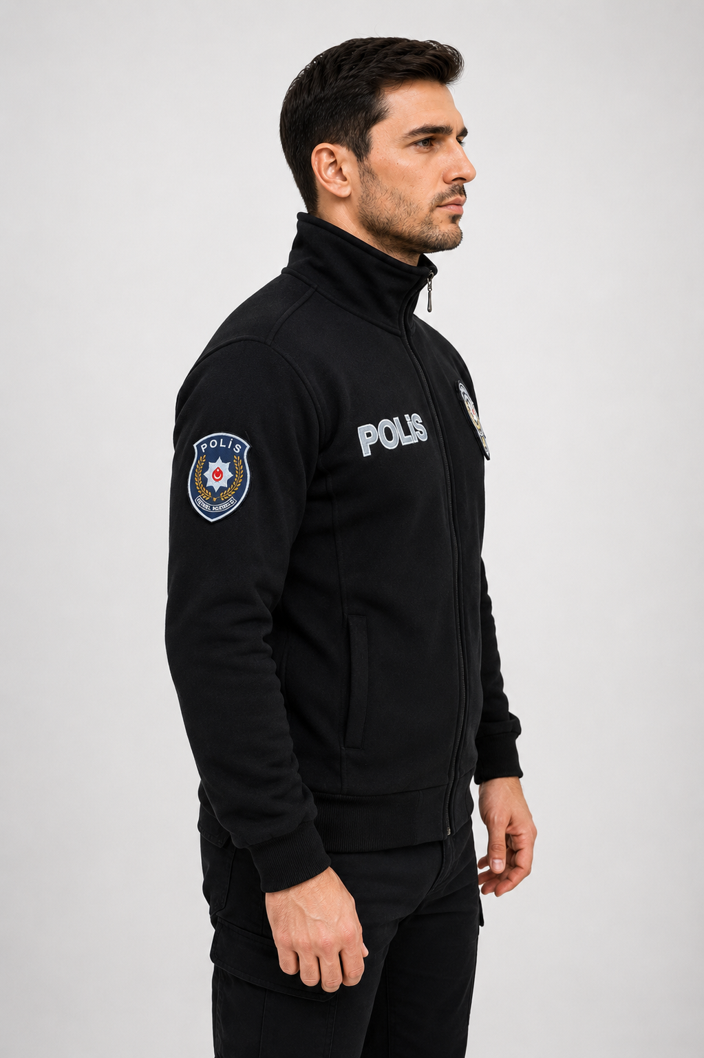 Polis polar sağ yan görünüm ve kol arma alanı